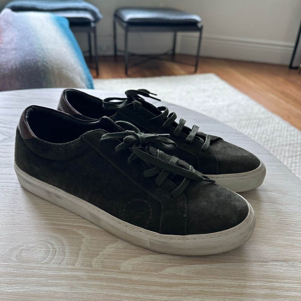To Boot New York Green Suede Sneakers